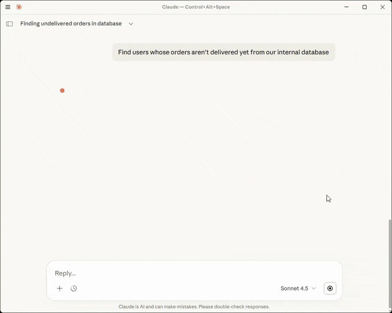 Claude Answering Queries