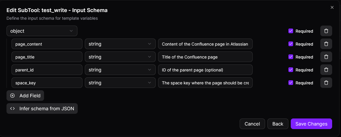 Confluence Write Config