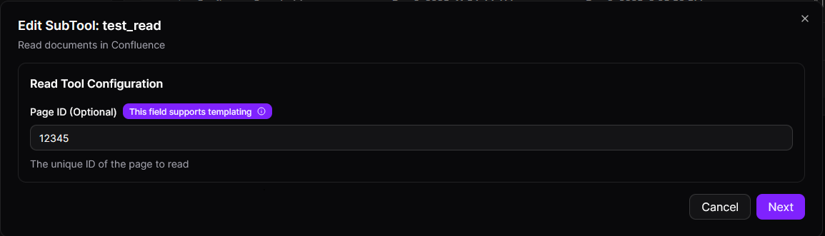 Confluence Read Config