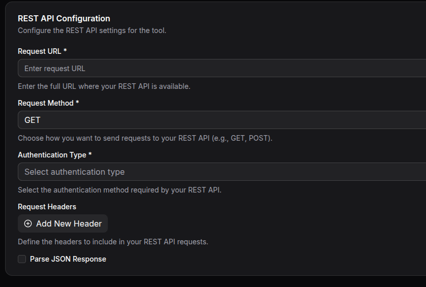 REST API Configuration